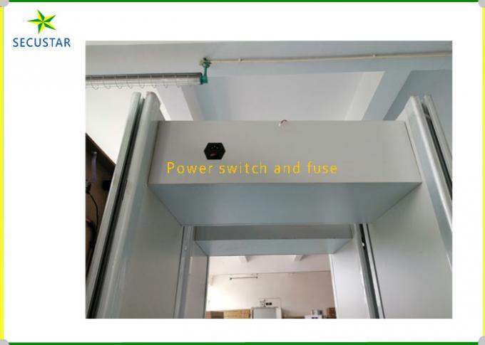sécurité d'hôtel de détecteur de métaux du cadre de porte 15w vérifiant le scanner IP55 imperméable de corps 1